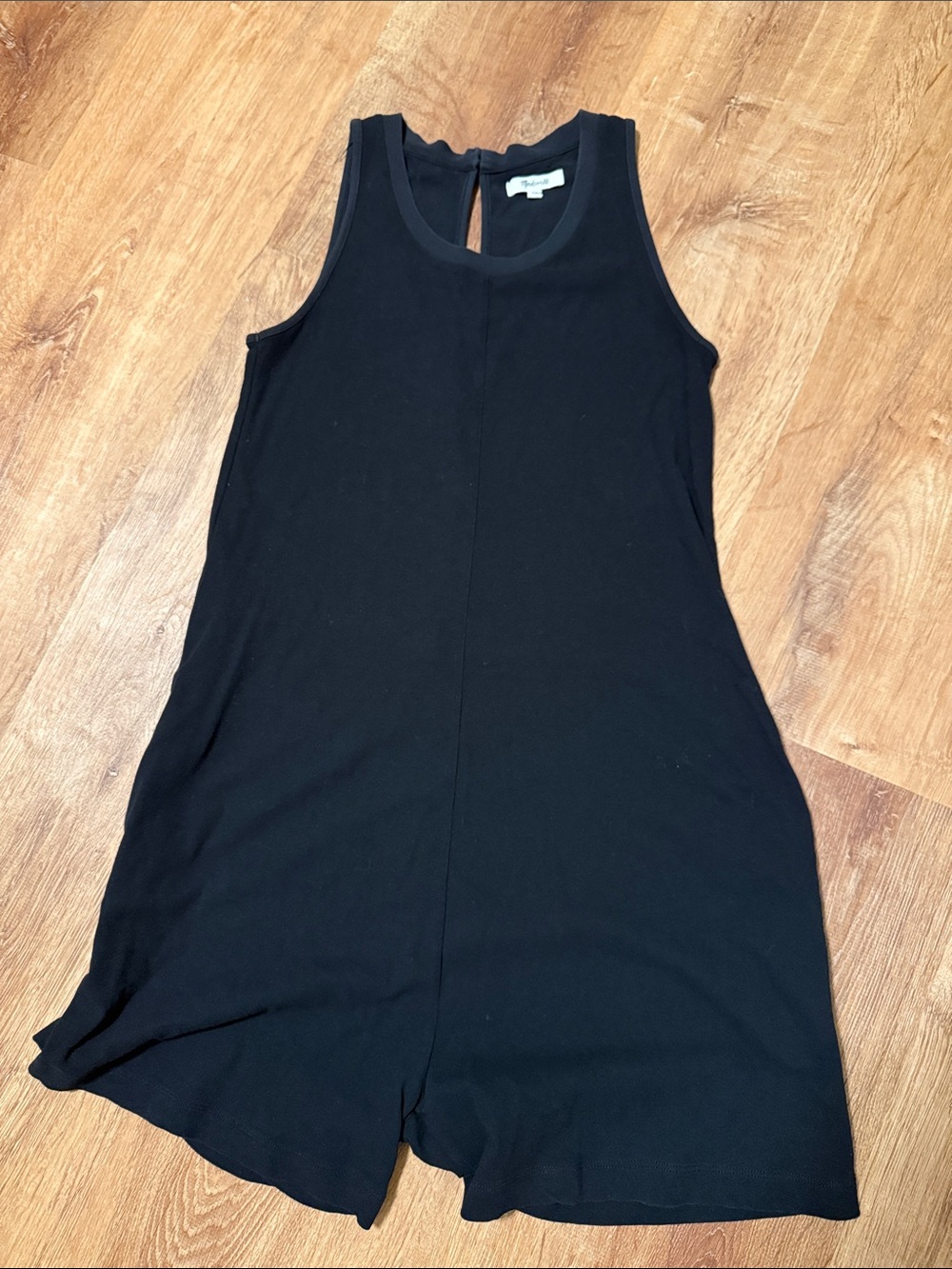Madewell Black Sleeveless Mini Dress Romper